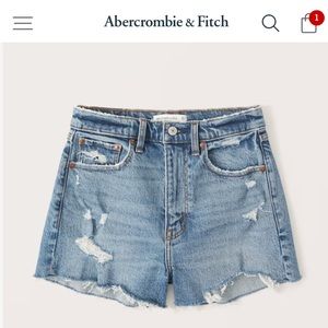 Abercrombie Women’s Mom Shorts medium ripped wash